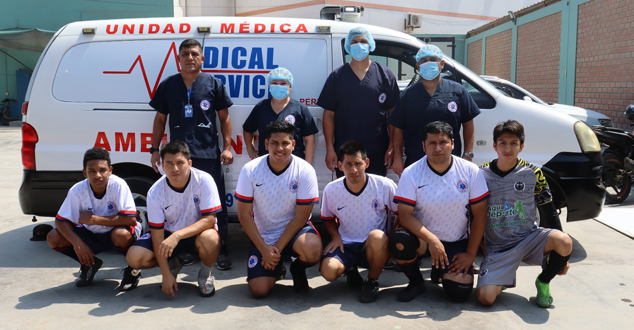Asistencia con ambulancia.